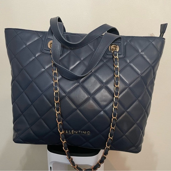 Neavy Blue/quilted design/ Tote Bag by Valentino - Picture 3 of 6